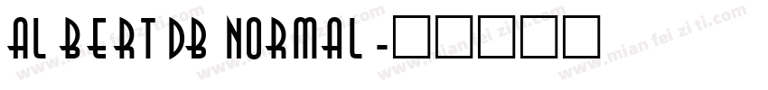 AlbertDB Normal字体转换